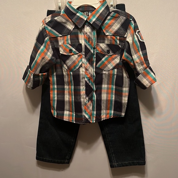 Amirican Hero (AH) 2pcs Jean and Shirt Set Size 2T - Picture 1 of 8